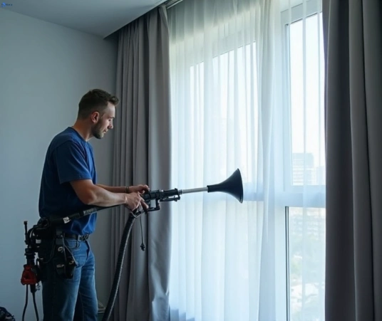Professional drapes cleaning process tools Matty Curtain Cleaning arana-hills